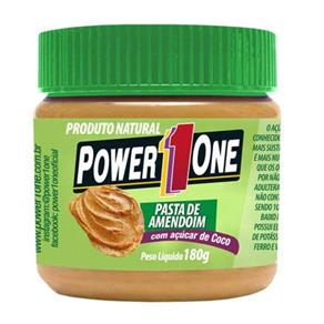 Pasta de Amendoim - Power One - Açúcar de Côco - Pasta de Amendoim - 180 G