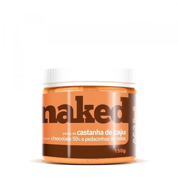 Pasta de Castanha de Caju com Chocolate 50% e Nibs Naked Nuts 150g