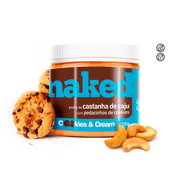 Pasta de Castanha de Caju com Pedacinhos de Cookie Naked Nuts 150g