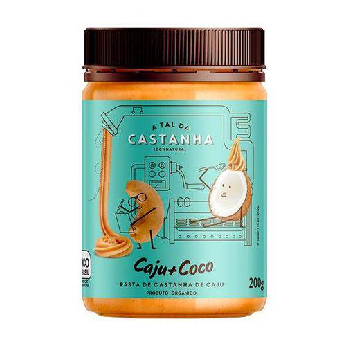 Pasta de Castanha Orgânica Caju e Coco 200g - a Tal da Castanha