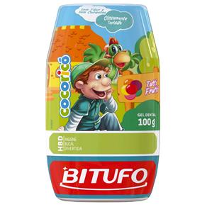 Pasta de Dente Infantil Bitufo Cocoricó Tutti-Frutti - 100g