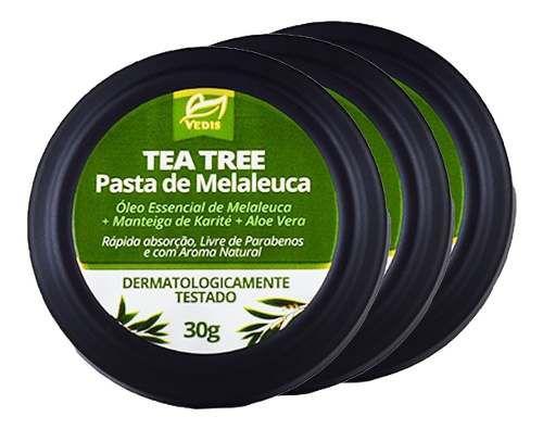 Pasta de Melaleuca Tea Tree Oil Antifúngico 3 X 30g - Vedis