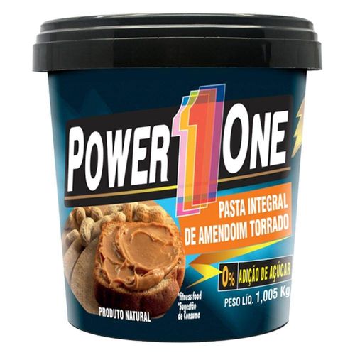 Pasta Integral de Amendoim Torrado 1kg - Power One