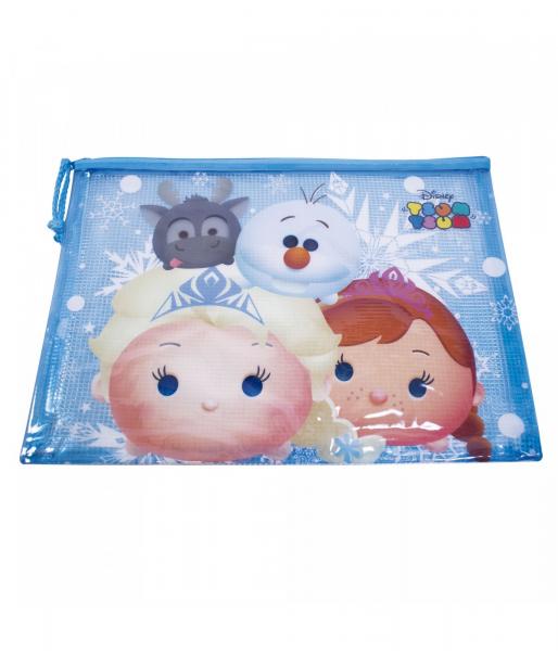 Pasta Necessaire Anna Elsa Olaf Frozen Tsum Tsum 23X32cm - Disney - Minas Presentes