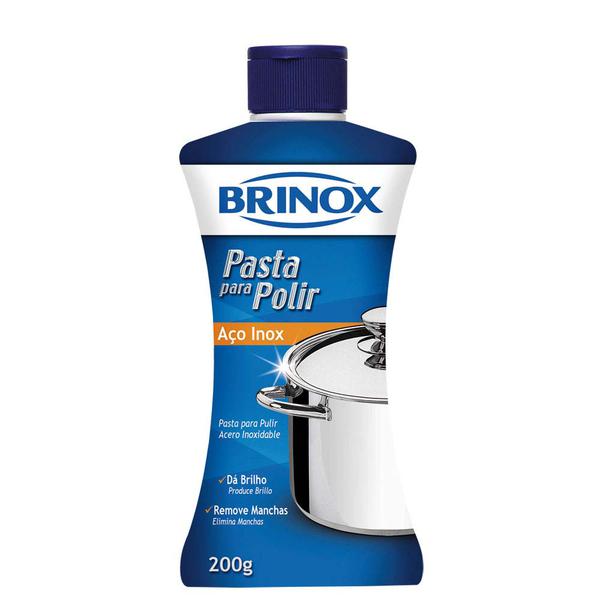 Pasta para Polir Aço Inox 200g Brinox