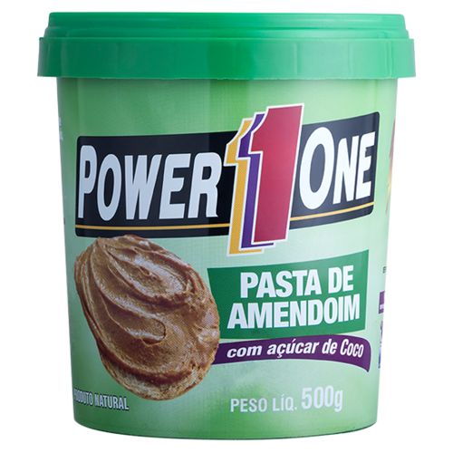 Pasta Power One de Amendoim 500g Acucar de Coco