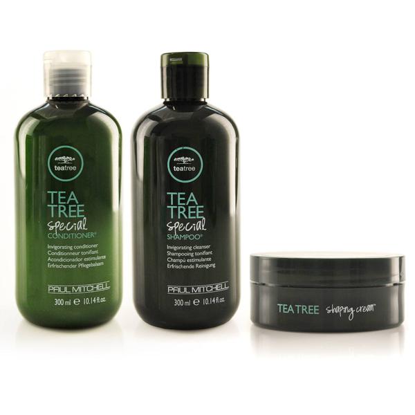 Paul Mitchell Kit Tea Tree Shampoo, Condicionador e Shaping Cream - Paul Mitchell