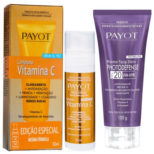 Payot Kit Vitamina C + Photodefense Protetor Facial Fps20