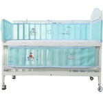 2pcs Baby Anti-collison respirável dos desenhos animados impressão de segurança do bebê Fence Bed