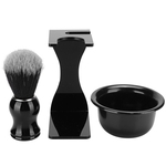 3pcs Beard Shaving Brush Bowl Holder Men Beard Cleaning Face Hair Style Tool Set
