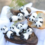 3PCS bonito Porcelain Panda Chopstick Resto Exquisite Chopstick Supplies Titular de cozinha (Aleatório estilo)