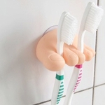 2 Pcs Braçadeira Multifuncional Pés Suporte de Escova de Dentes Acessórios de Banheiro de Moda Pequenos Clipes de Pé Suporte para celular