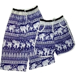 2pcs / calças definir secagem rápida Padrão Nacional Shorts praia do verão para mulheres dos homens