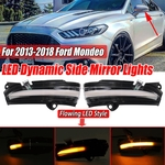 2PCs Clear Dynamic LED Turn Signal Mirror Indicator Light para Ford Mondeo