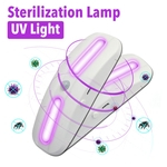 2pcs COB UV esterilização Luzes USB recarregável lâmpada UV germicida para Cozinha WC Showcase Lamp