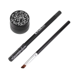 3pcs delineador em gel + Eyeliner Pencil + Sombra jogo de escova Make Up Set