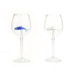 2pcs In¨ªcio Dolphin vinho copo de vinho tinto garrafa de cristal para o partido flautas de vidro