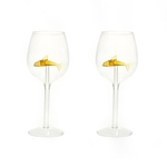 2pcs In¨ªcio Dolphin vinho copo de vinho tinto garrafa de cristal para o partido flautas de vidro