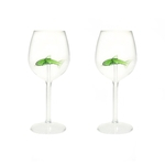 Home Dolphin Red Wine Glass Wine Bottle Crystal For Party Flutes Glass 2pcs