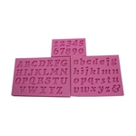 3pcs Joylive / set Mini Letter & Número Silicone Handmade Fondant de decoração do bolo DIY Mold Mold
