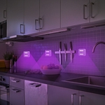 2pcs LED Esterilização Lamp Indução Luz da noite para casa Cabinet germicida lâmpada