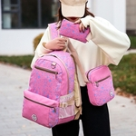3pcs Mulheres Moda Bag Estrela Mochila + Shoulder Bag + Pacote de cart?o