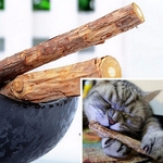 2 Pcs Natural Matatabi Pet Chew Snack Cat Mint vara Treat Toy Catnip Molar Food