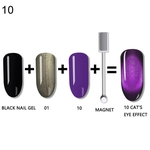 2/3 Pcs Olho De Gato UV Gel Polonês Clear Soak Off Verniz Para Unhas Com Bastão Magnético