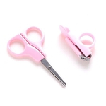 2pcs Professiona Safe Baby Kids Nail Clipper and Scissors Manicure Care Kit Convenient & Safe to Use