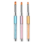 3pcs Professional Nail Art Pen Set Escova Linha desenho pintura Fototerapia Pen Manicure 01 #