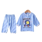 Amyove Lovely gift 2pcs / set Crianças algodão macio Suit luva dos três quartos respirável Wear Início