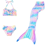 TS 3pcs / set Crianças menina Mermaid Design Bebê Bikini Swimsuit