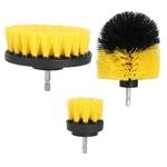 3Pcs/Set 2in 3.5in 4in Nylon Brush Hair Drill Cleaning Brush Cleaner for Grout Tile Bathroom