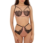 Amyove Lovely gift 2pcs / set Mulher Sexy Lace emenda terno underwear