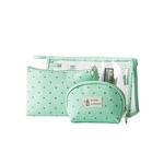 3pcs / set Mulheres Viagem Cosmetic Bag Zipper Transparente Make Up Bag Wash Kit Bag Make up tools