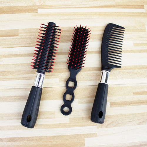 3pcs / set Professional Hair Combs Kits barbeiro do salão de pente Brushes