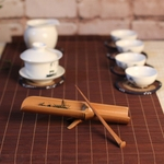 2 Pçs/set Teaware Jogo De Chá Colher De Chá Agulha De Bambu Cerimônia Do Chá Acessórios