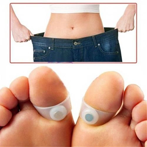 2pcs Silicone Magnetic Foot Massage Toe Ring Durable Mantenha Slimming Health Circle