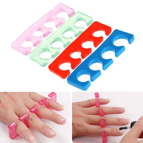 2 Pcs Silicone Separador do Dedo do Pé Macio Dedo Spacer para Manicure Pedicure Prego Ferramenta