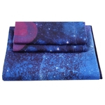 3Pcs Starry Sky Floral Printing Duvet Cover Soft Bedding Set Sheet Pillow Kit, Bedding Kids Girls Psychedelic Space Duvet Cover