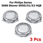 3x Cabeça de barbear de substituição para Philips Series 5000 Shaver SH50 / 51/52 HQ8 W