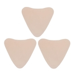 3 Pçs Triangular Bege Cuidados Com A Pele Anti-rugas Peito Silicone Reutilizável Almofadas