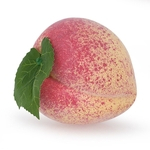 Peach Falso realista com Folha Artificial Lifelike Fruit