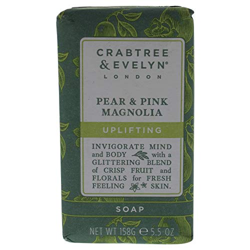 Pear And Pink Magnolia Uplifting Bar Soap By Crabtree And Evelyn For Unisex - 5.5 Oz Soap