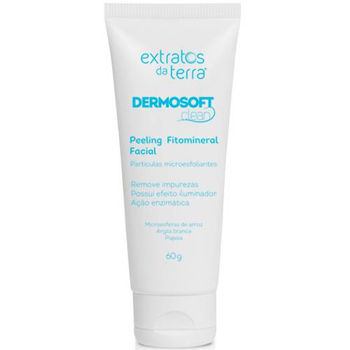 Peeling Fitomineral Facial Dermosoft Clean 60g - Extratos da Terra