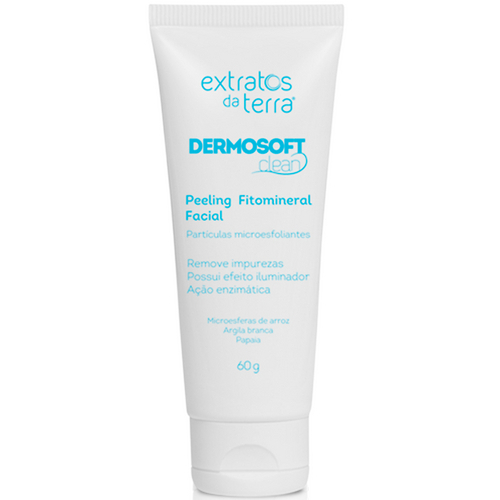 Peeling Fitomineral Facial Dermosoft Clean 60g - Extratos da Terra