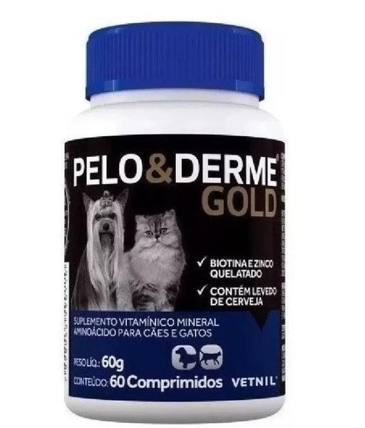 Pelo & Derme Gold - 60 Comprimidos - Vetnil