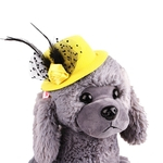 Penas Dog Cap Ver?o Pet Hat Visor Hat Outdoor Cat Cap Lace Hat