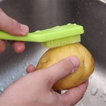 Vegetal escova de limpeza Pendurado escova Frutas Legumes escova de limpeza verde