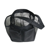 Pendurado plástico malha Banho bolsa de higiene Armazenamento Kit de Viagem Organizador Waterproof Banheiro Wash Bag